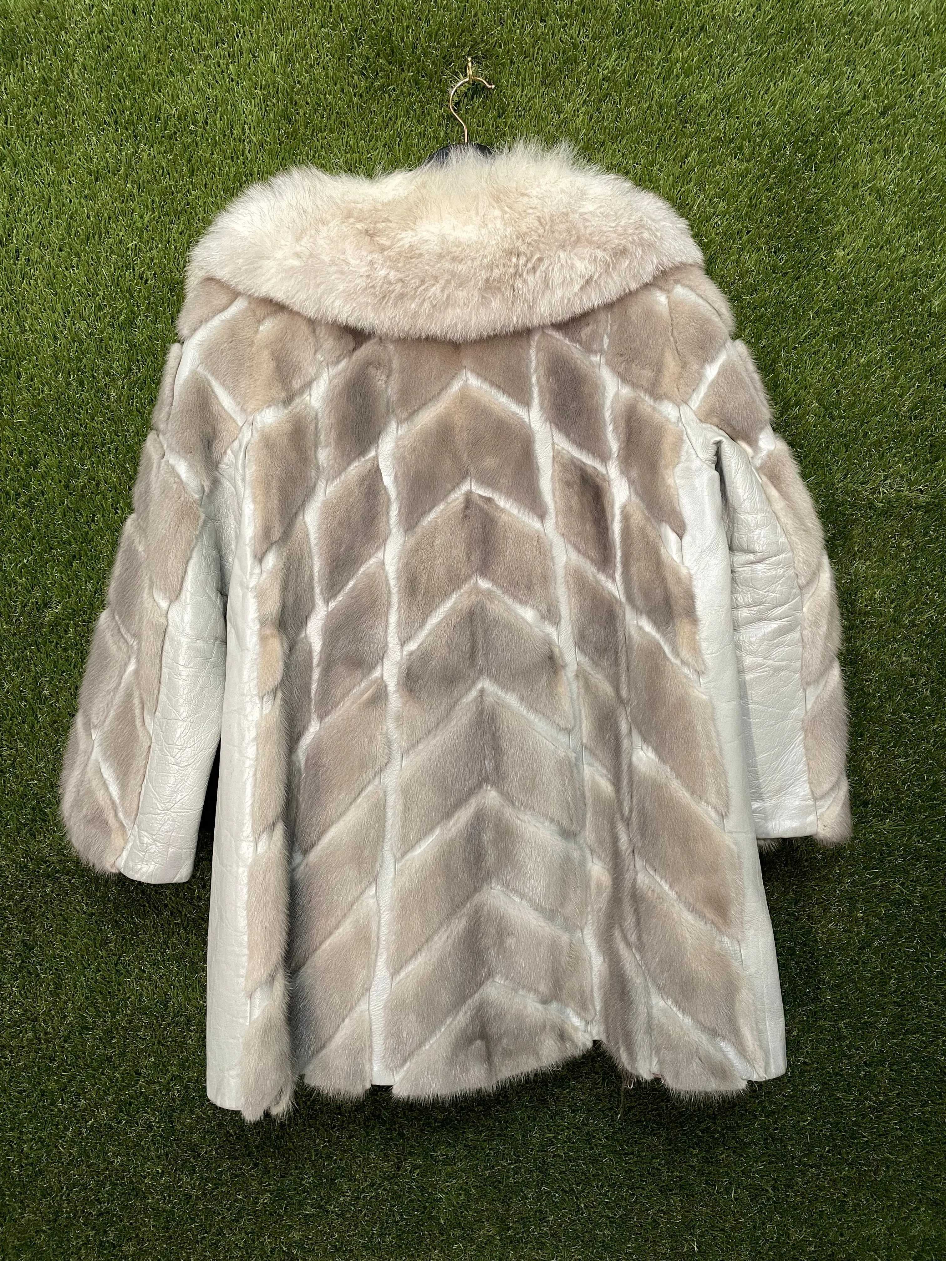 Leather Fur Coat