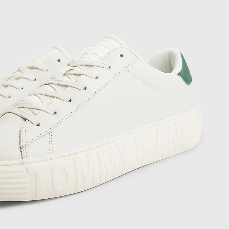 Leather Outsole Sneakers - Ivory