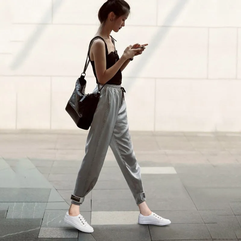 Leather Women Casual Sneakers