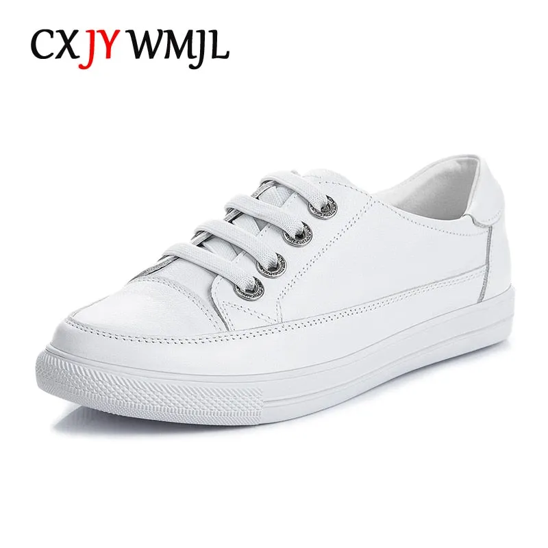 Leather Women Casual Sneakers