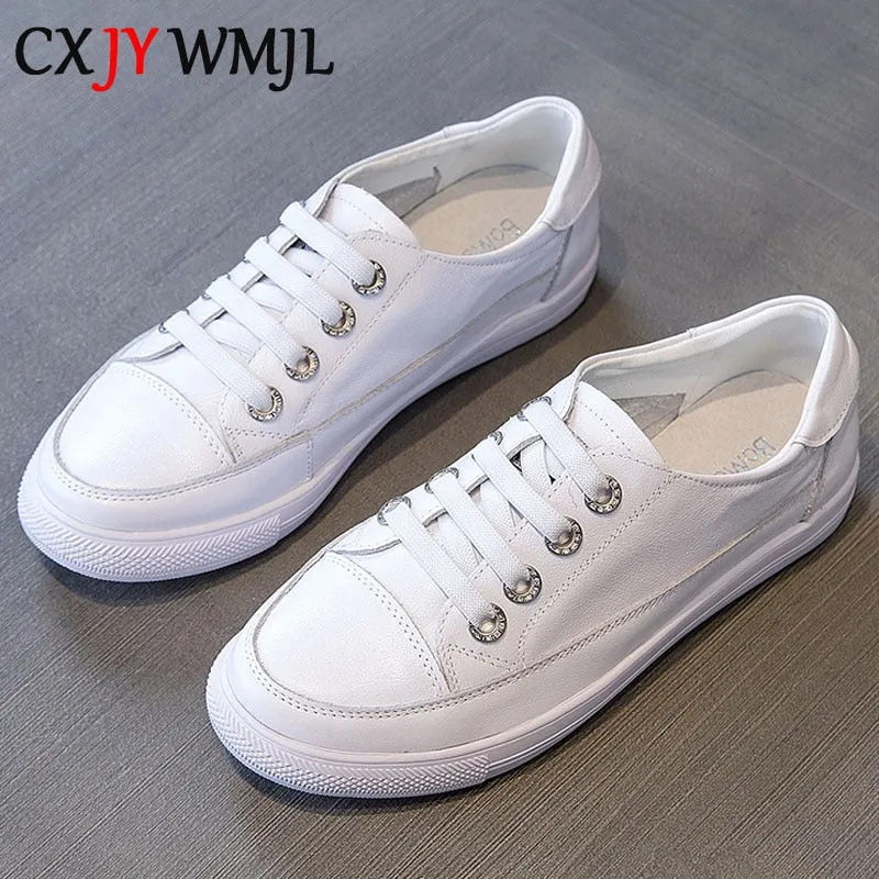 Leather Women Casual Sneakers