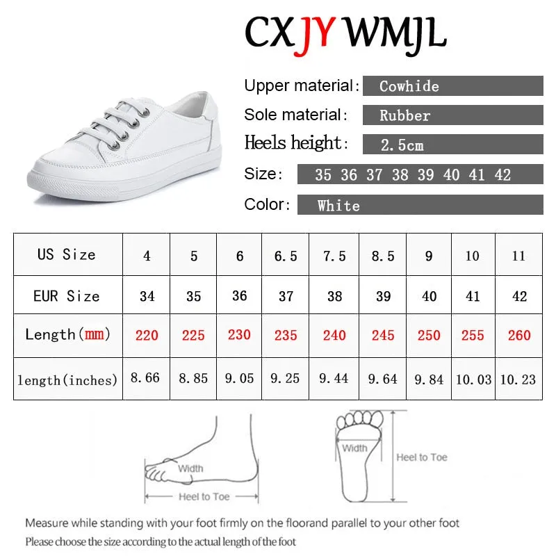 Leather Women Casual Sneakers