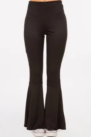 LEG-28 {Southern Inspired} Black Bell Bottom Pants  PLUS SIZE 2X 3X