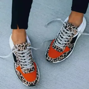 Leopard Lace Casual Pumps