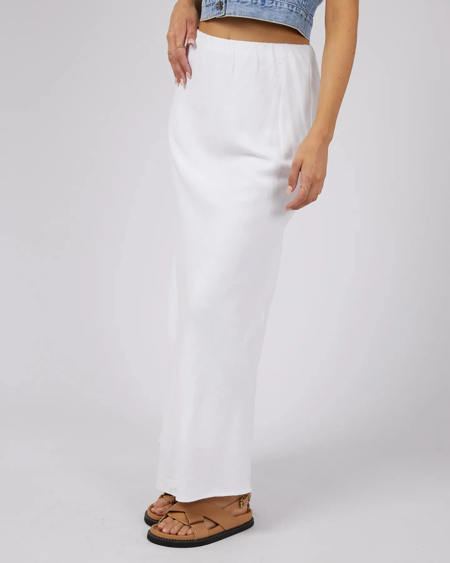 Leyla Maxi Skirt White