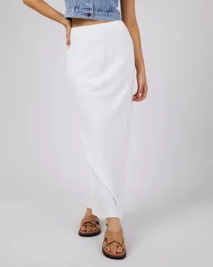 Leyla Maxi Skirt White