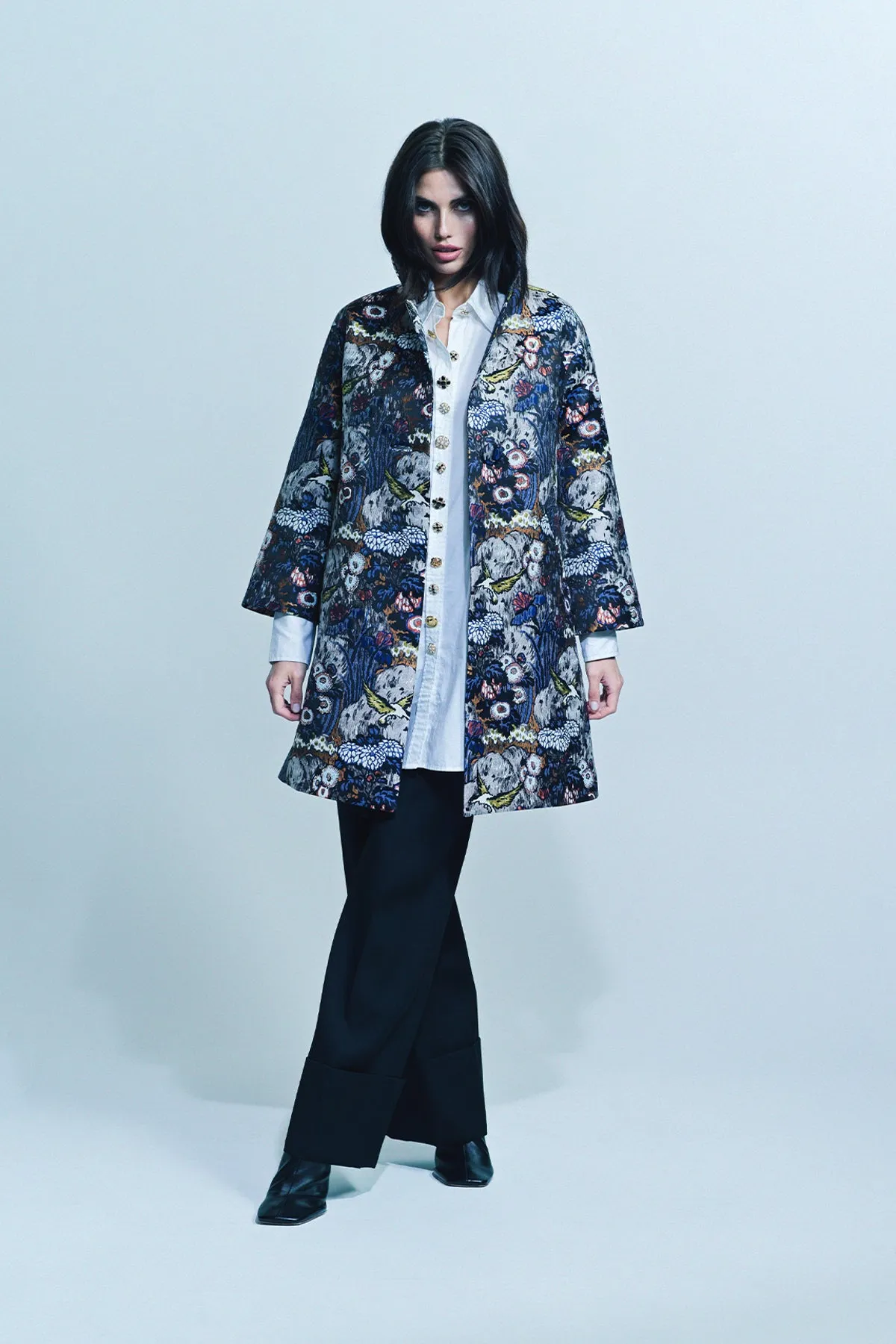 LIBERTINE | ‘SCHOLARS ROCK’ NOTCHED LAPEL COAT