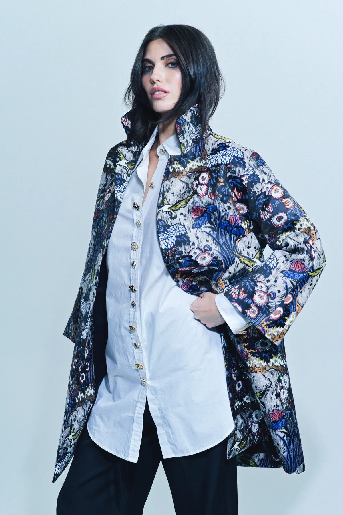 LIBERTINE | ‘SCHOLARS ROCK’ NOTCHED LAPEL COAT