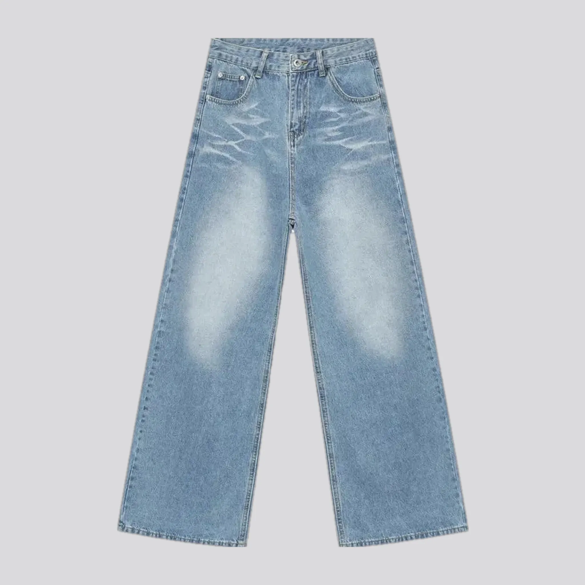Light crease midweight men's jeans