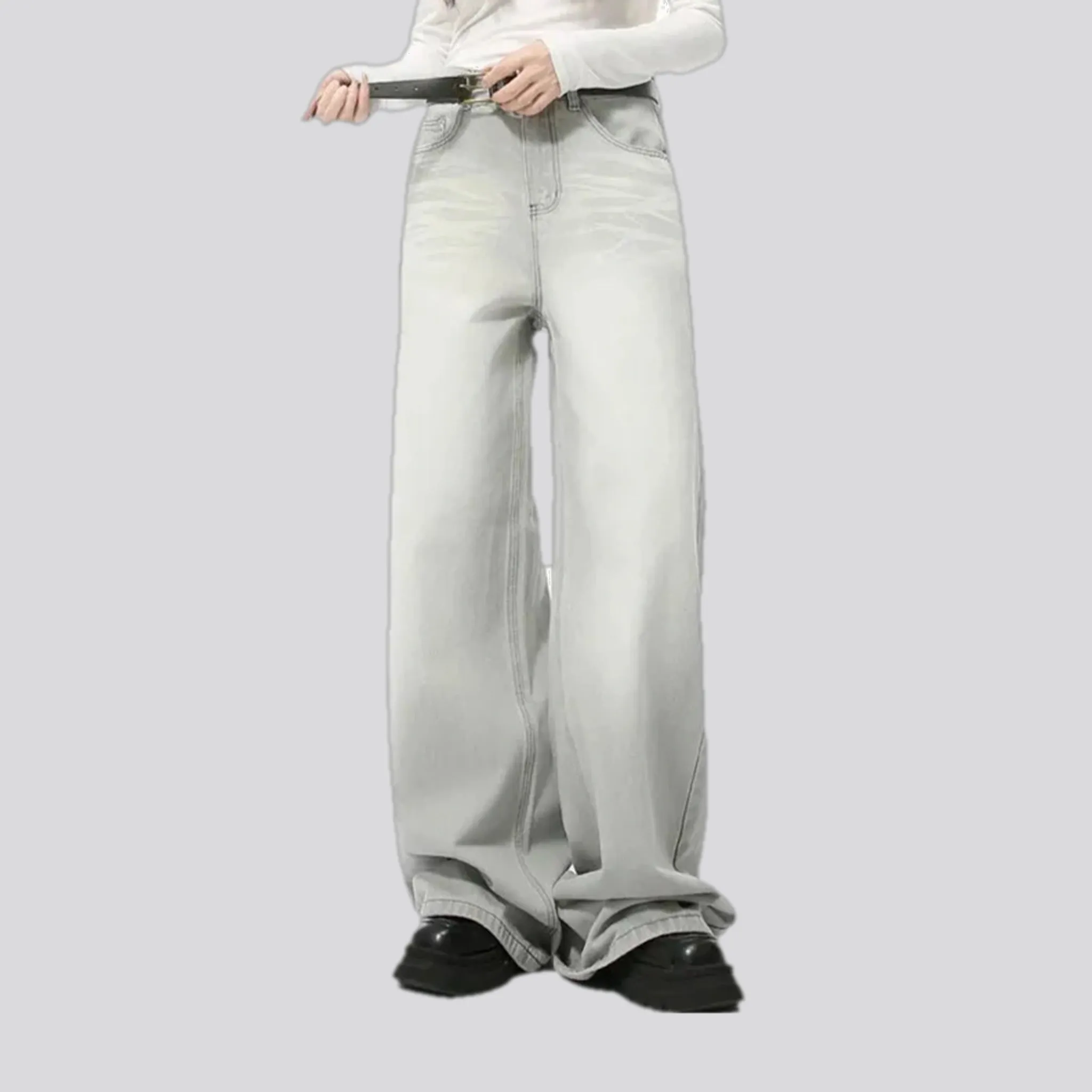 Light crease midweight men's jeans