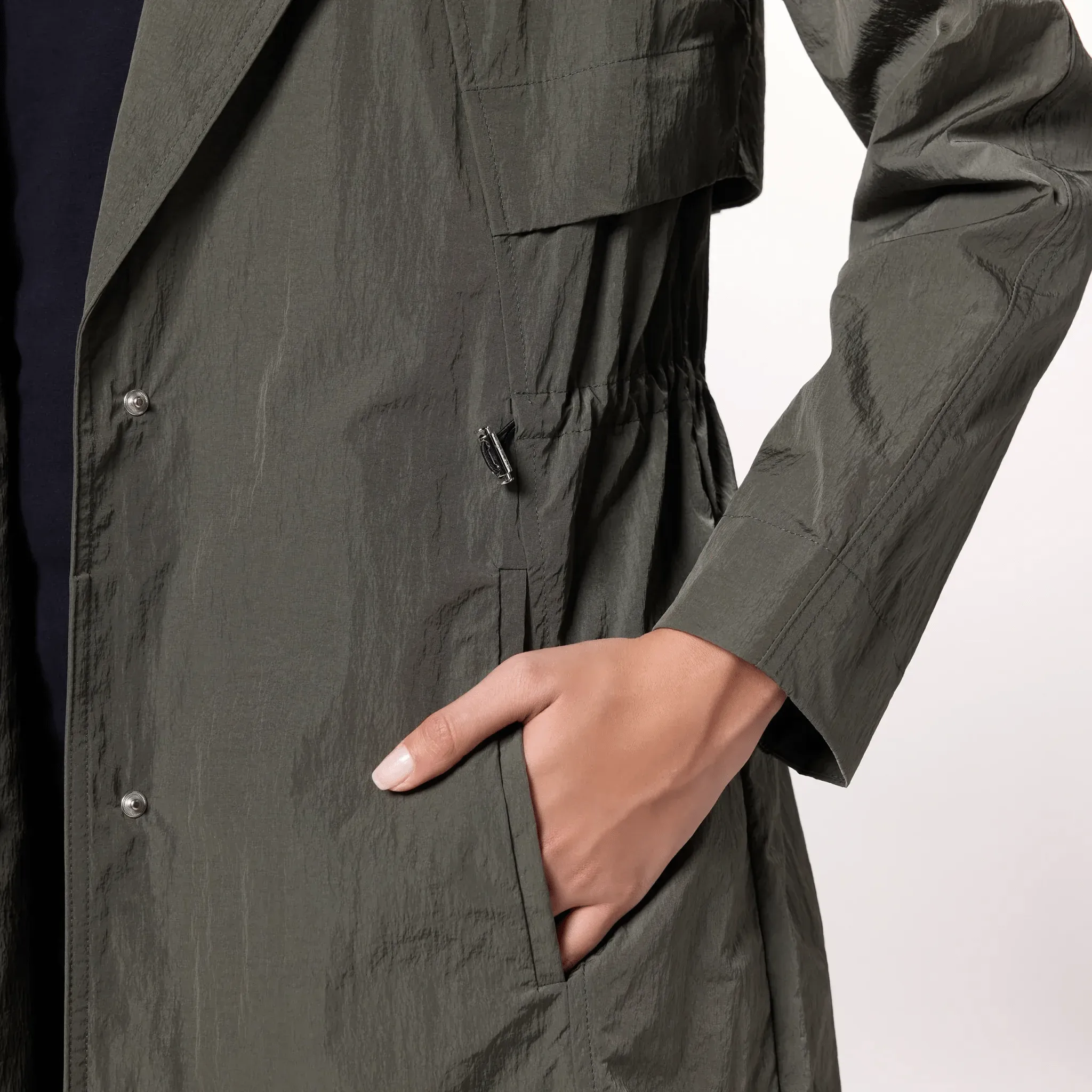 Lightweight Trench Coat - SEASONAL OLIVE