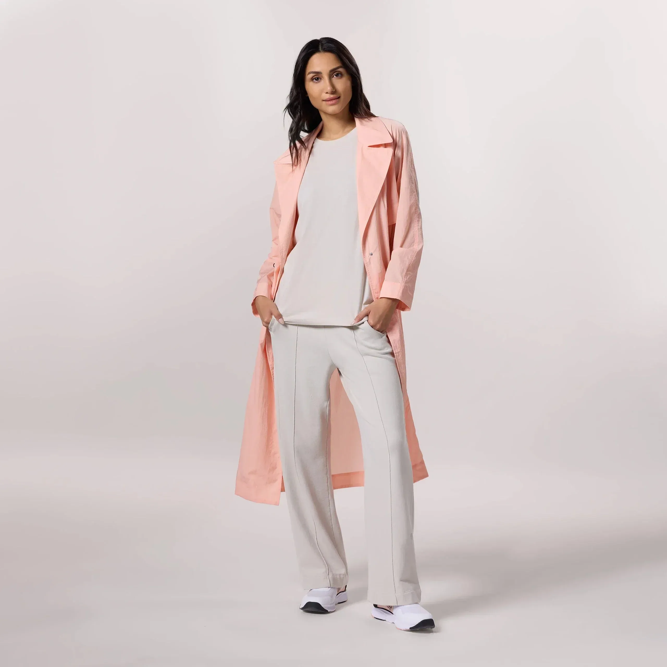 Lightweight Trench Coat - SEASONAL PINK