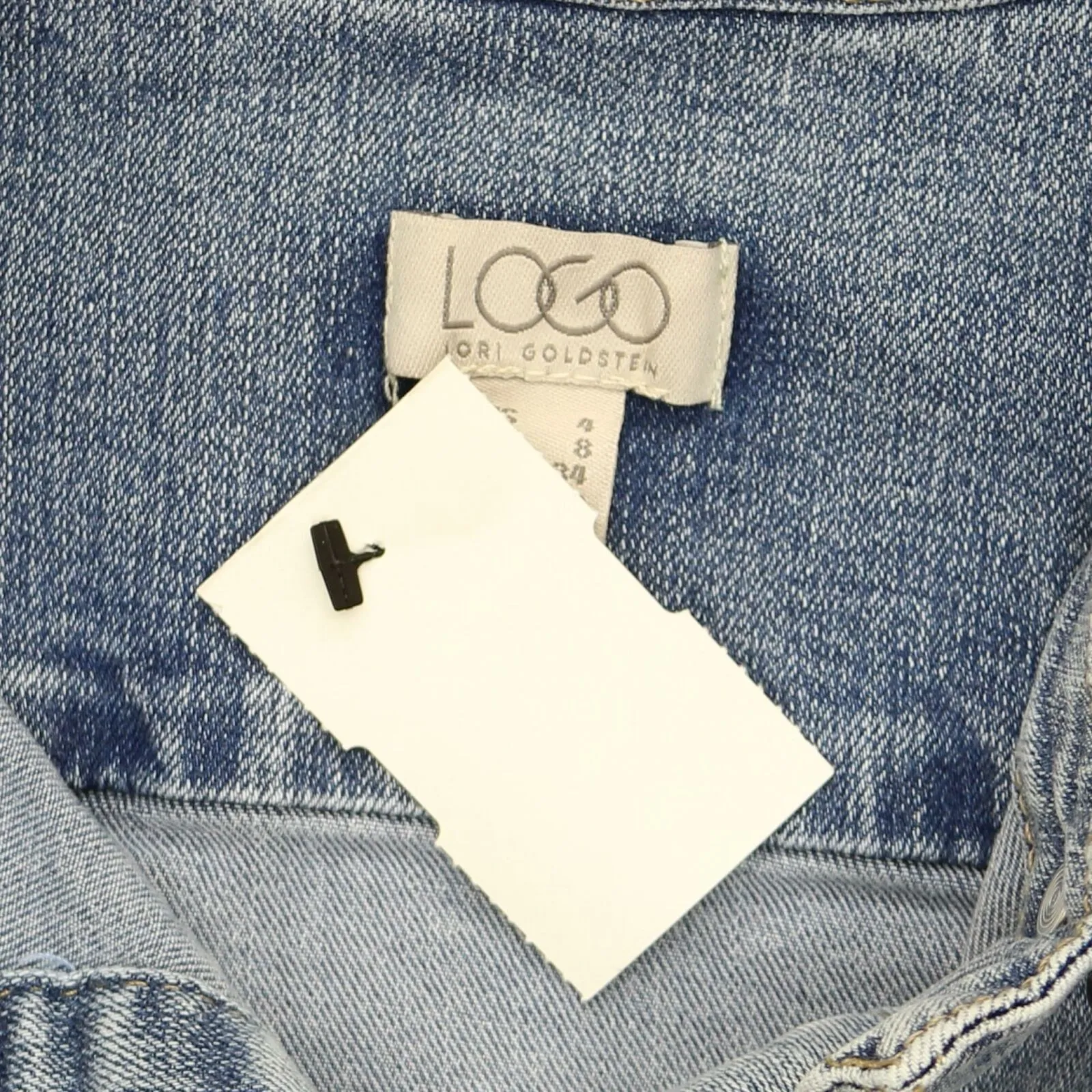 LOGO by Lori Goldstein Button Front Denim Jacket with Released Hem