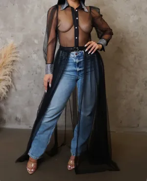 LONG AFTER TOP ( Black )