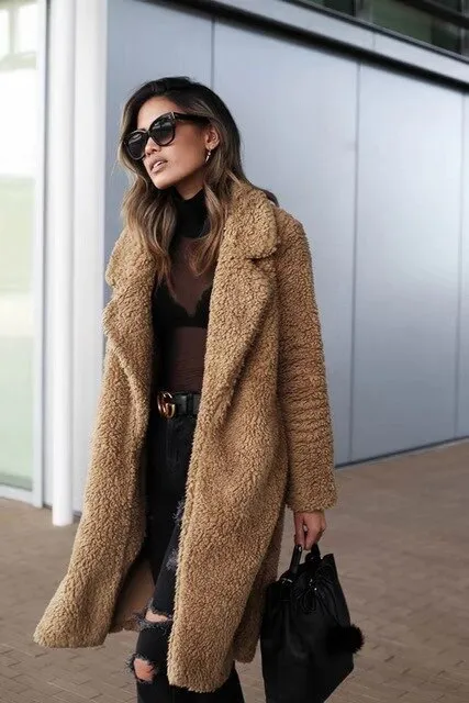 Long Sleeve Coat for Women | Trendy Design, Warm Fabric, Stylish Outerwear for Fall & Winter