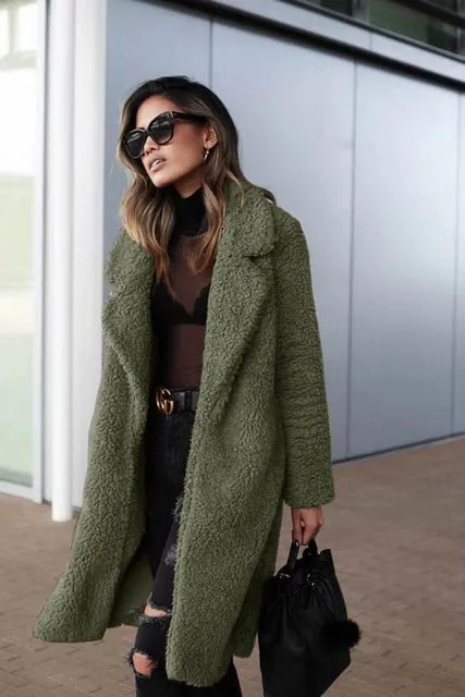 Long Sleeve Coat for Women | Trendy Design, Warm Fabric, Stylish Outerwear for Fall & Winter