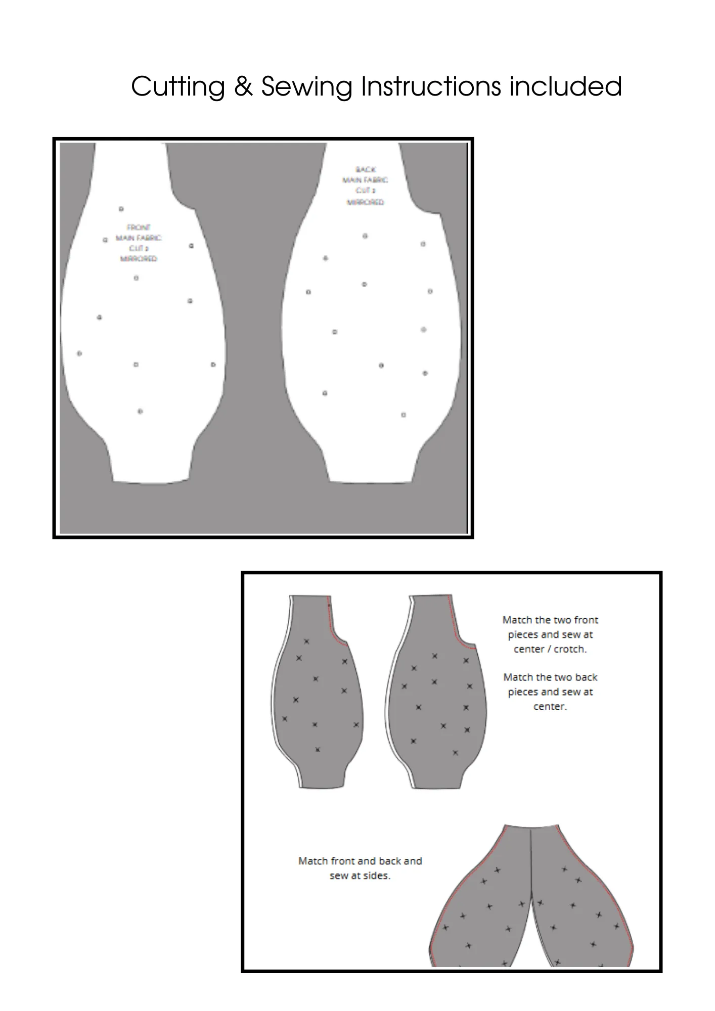 Loose Pants Gathering Stitches | Sewing Pattern