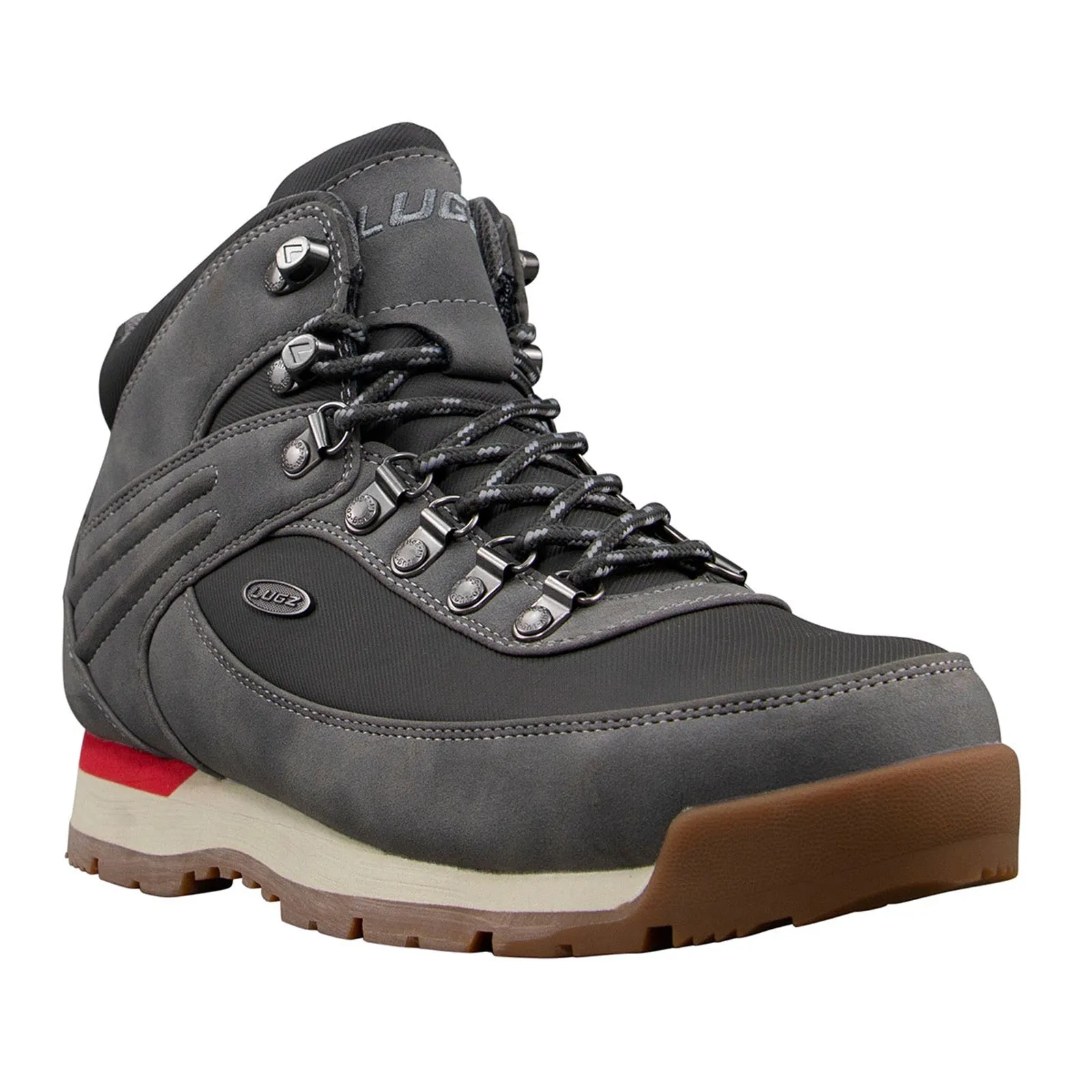 Lugz Camp MCAMPD-0484 Mens Gray Nubuck Lace Up Casual Dress Boots