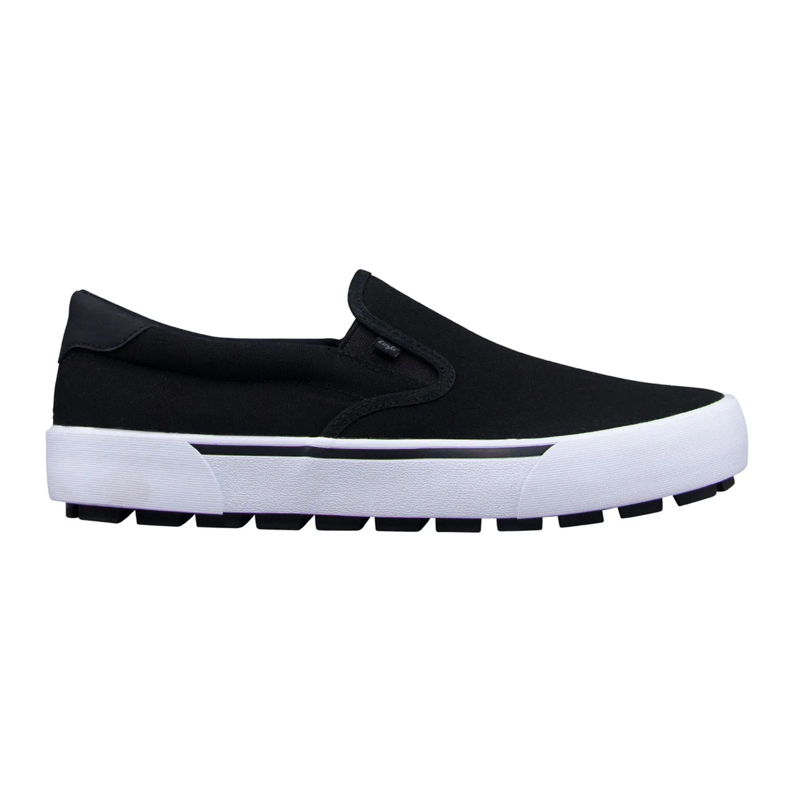 Lugz Delta MDELTC-060 Mens Black Canvas Slip On Lifestyle Sneakers Shoes