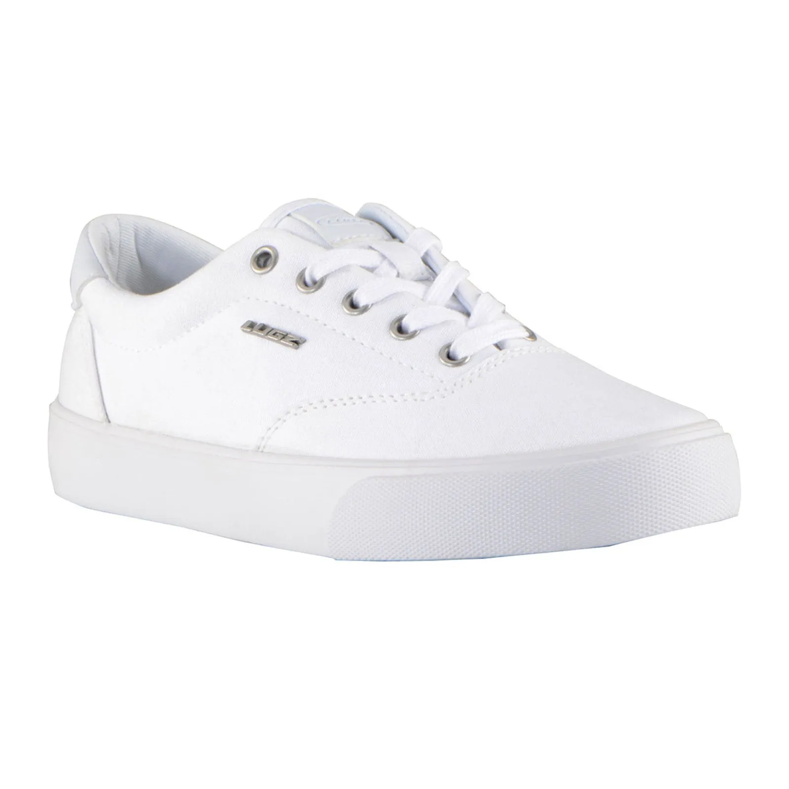 Lugz Flip WFLIPC-100 Womens White Canvas Lace Up Lifestyle Sneakers Shoes