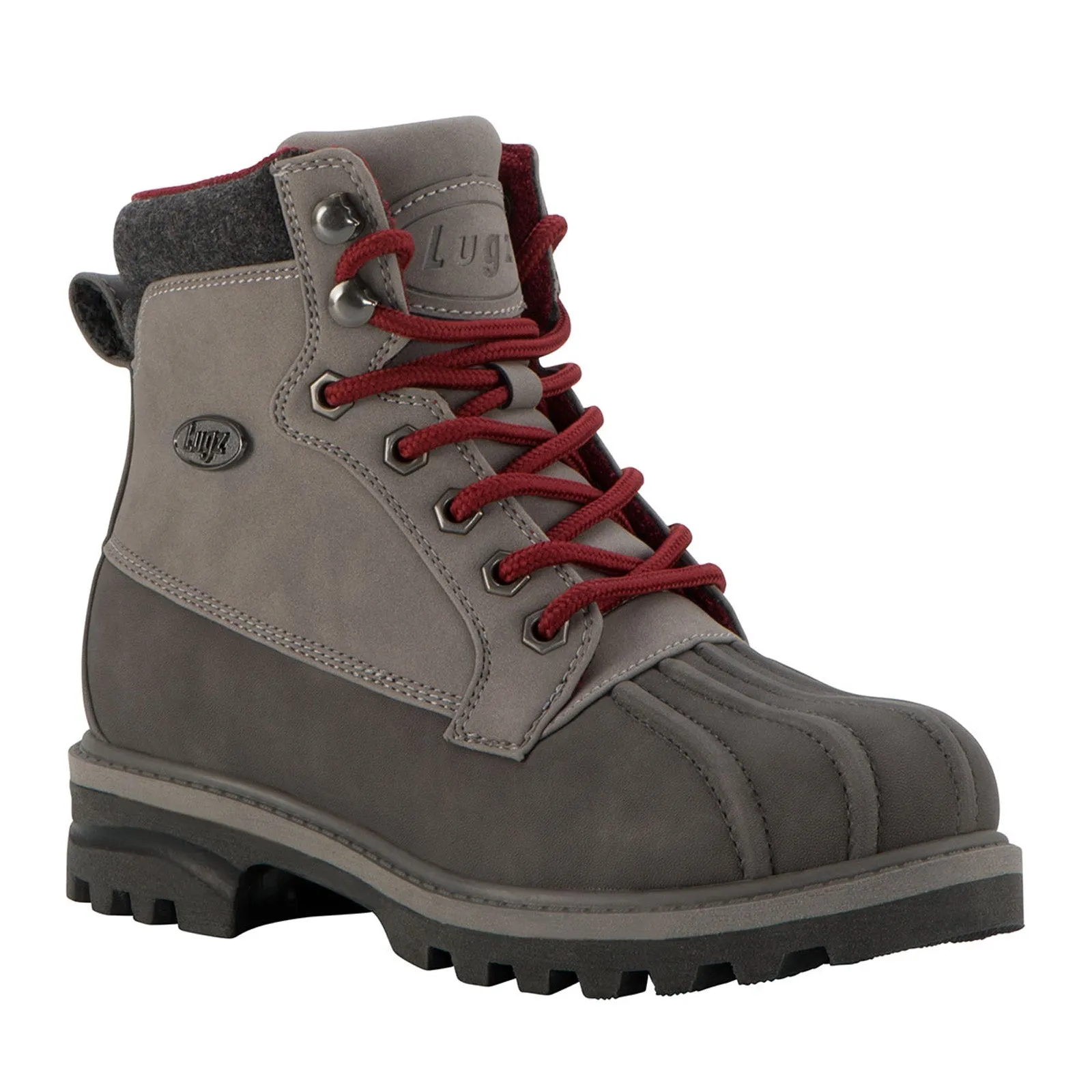 Lugz Mallard WMALLV-0399 Womens Gray Synthetic Lace Up Casual Dress Boots