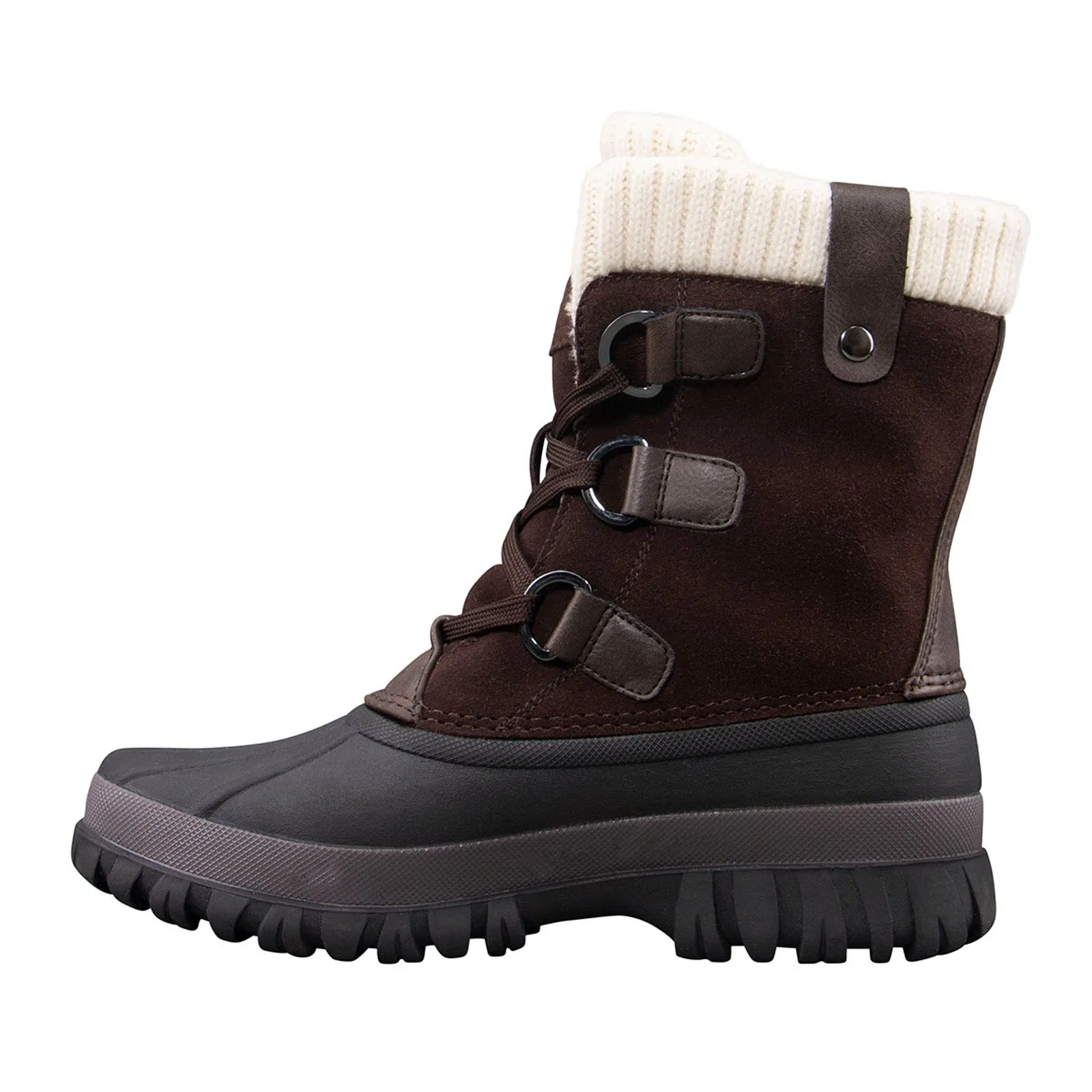 Lugz Stormy WSTORMS-2278 Womens Black Synthetic Lace Up Casual Dress Boots