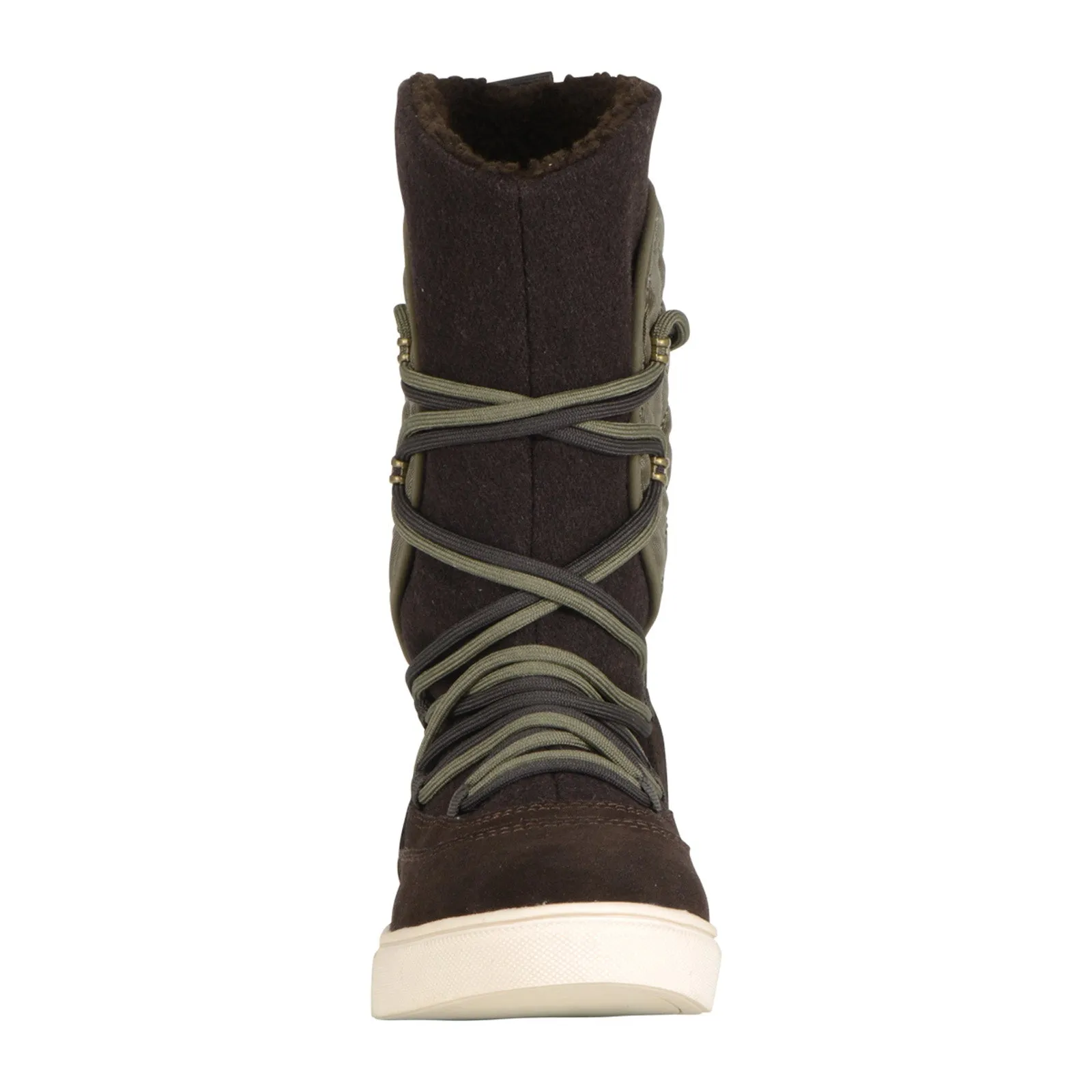 Lugz Thora WTHORAS-2110 Womens Brown Suede Lace Up Casual Dress Boots