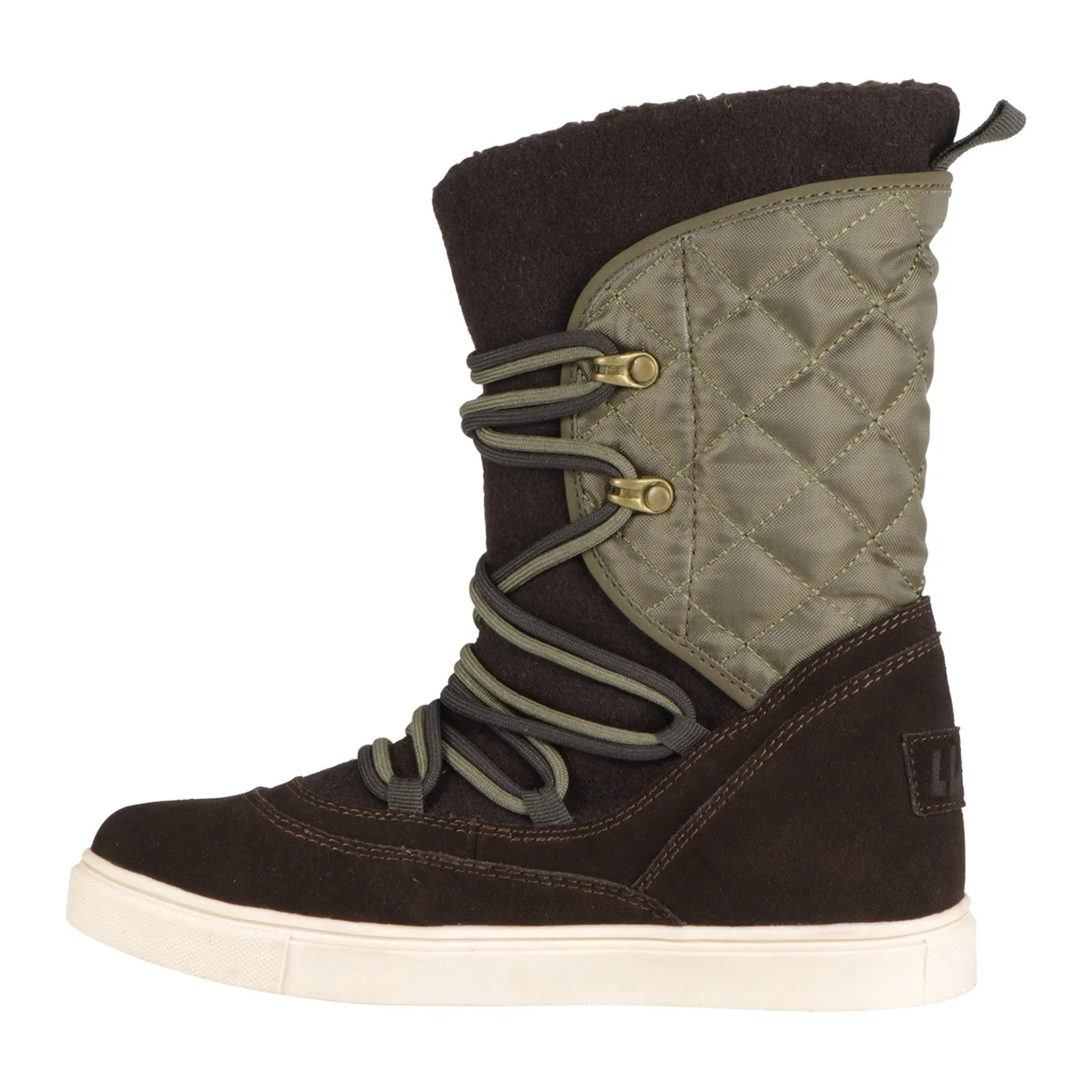 Lugz Thora WTHORAS-2110 Womens Brown Suede Lace Up Casual Dress Boots