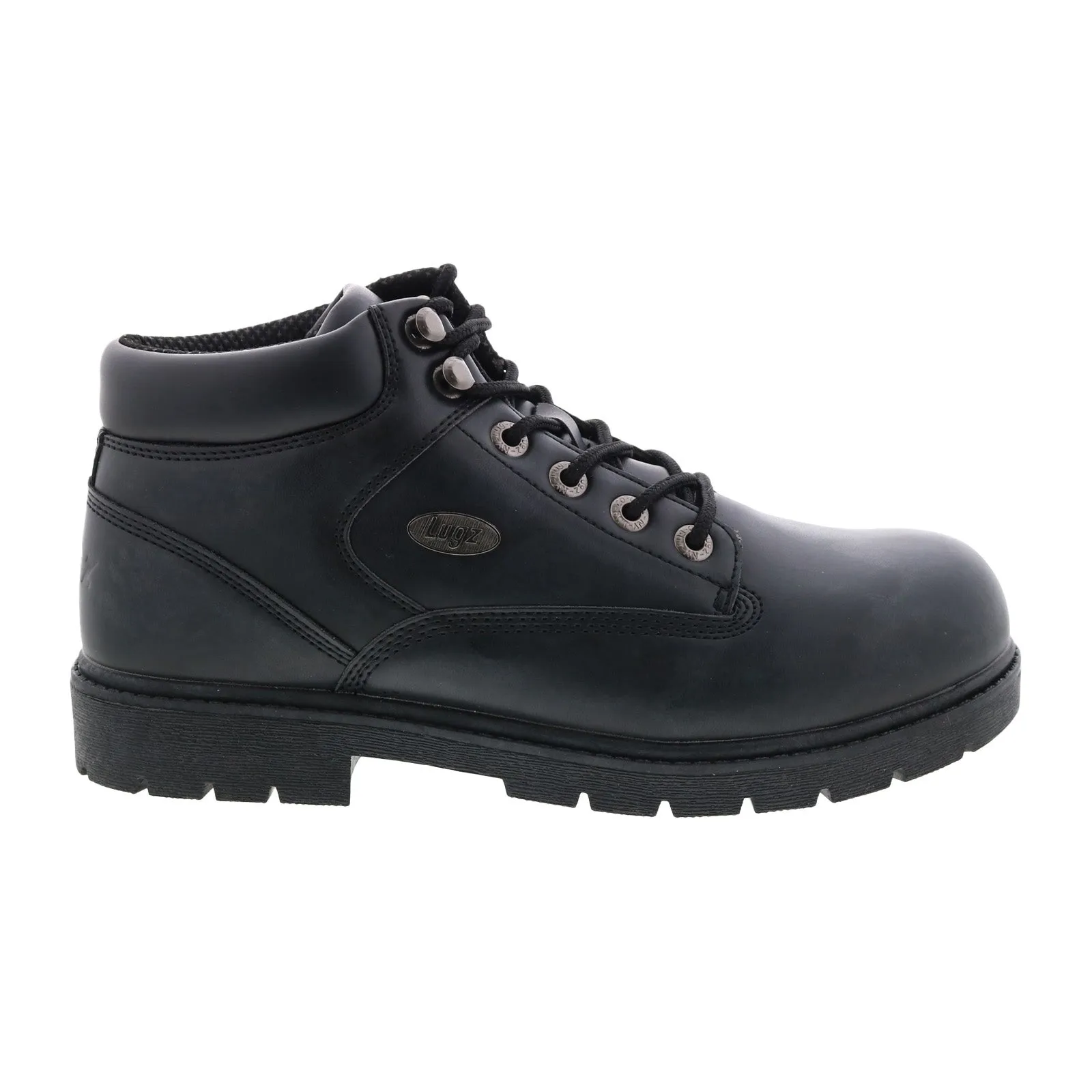 Lugz Zone Hi Slip Resistant MZNHL-001 Mens Black Synthetic Work Boots