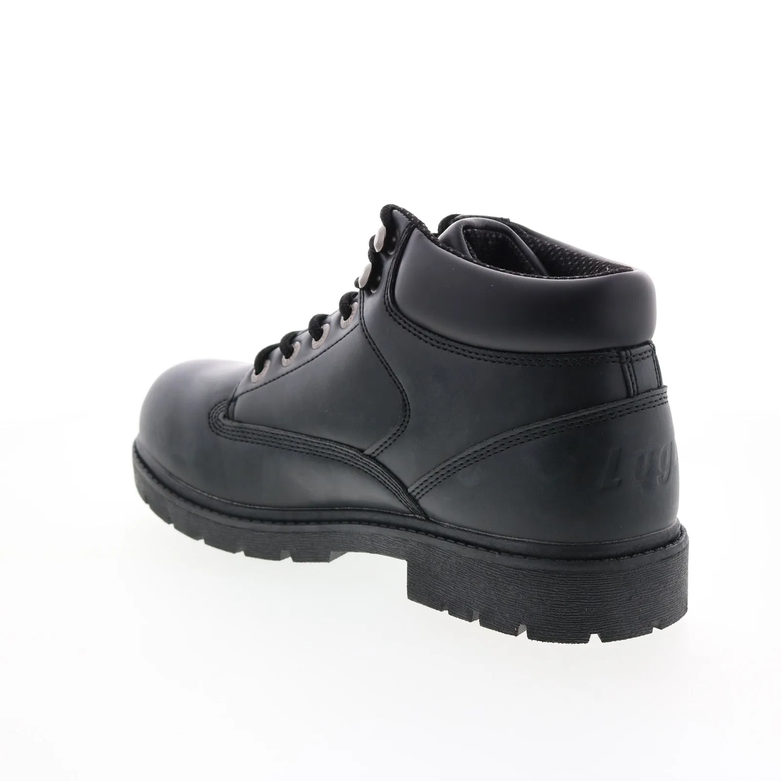 Lugz Zone Hi Slip Resistant MZNHL-001 Mens Black Synthetic Work Boots