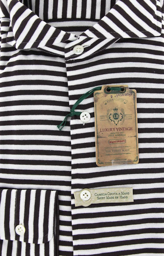 Luigi Borrelli Brown Casual Shirt – Size: Medium US