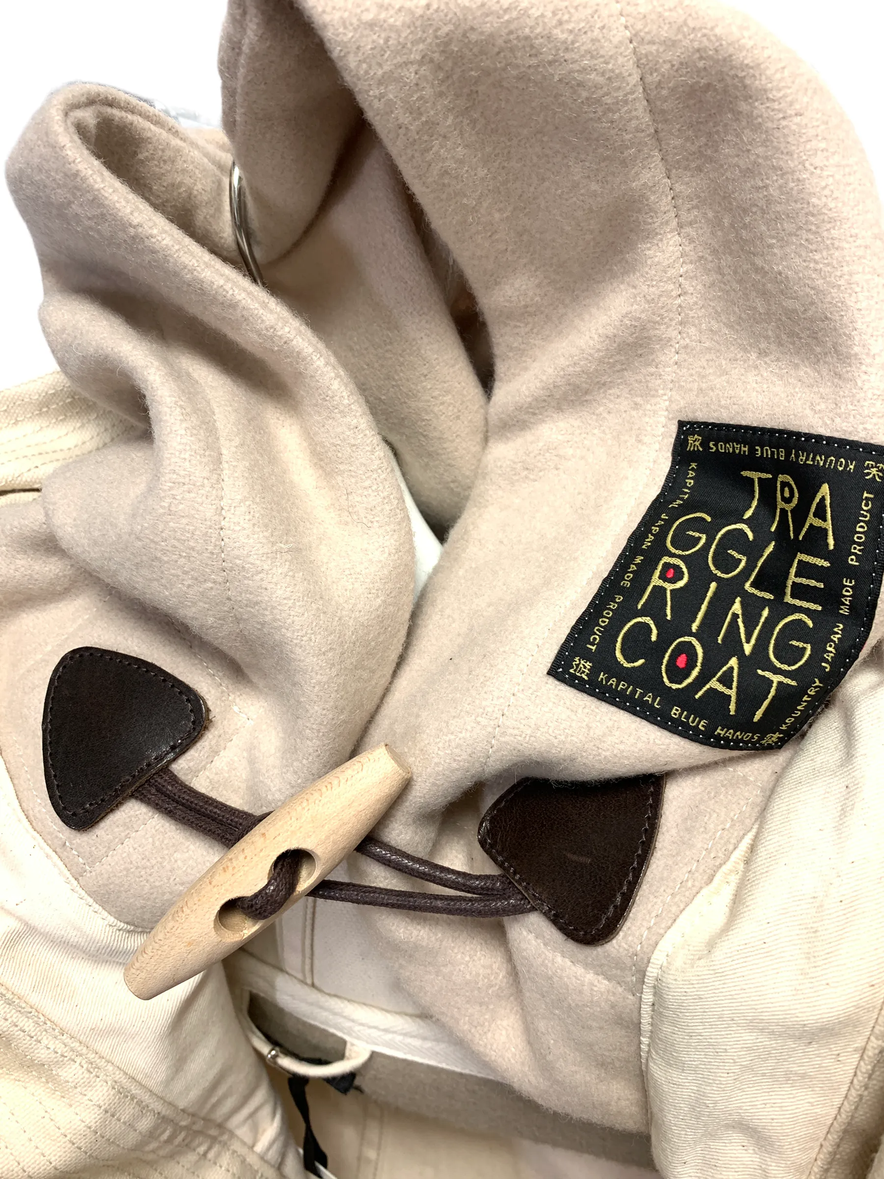 [M] Kapital Cotton Canvas Traggle Toggle Ring Coat