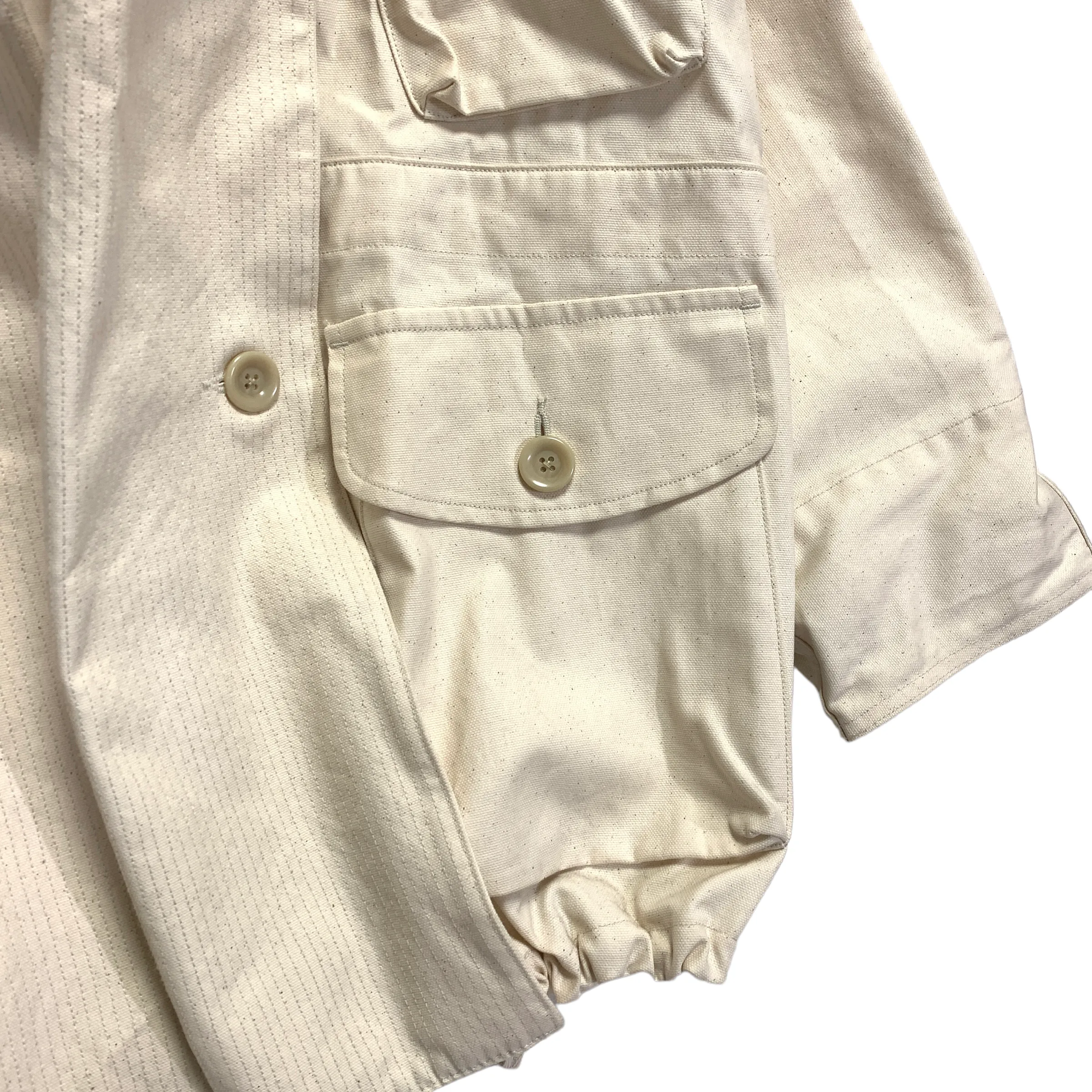 [M] Kapital Cotton Canvas Traggle Toggle Ring Coat