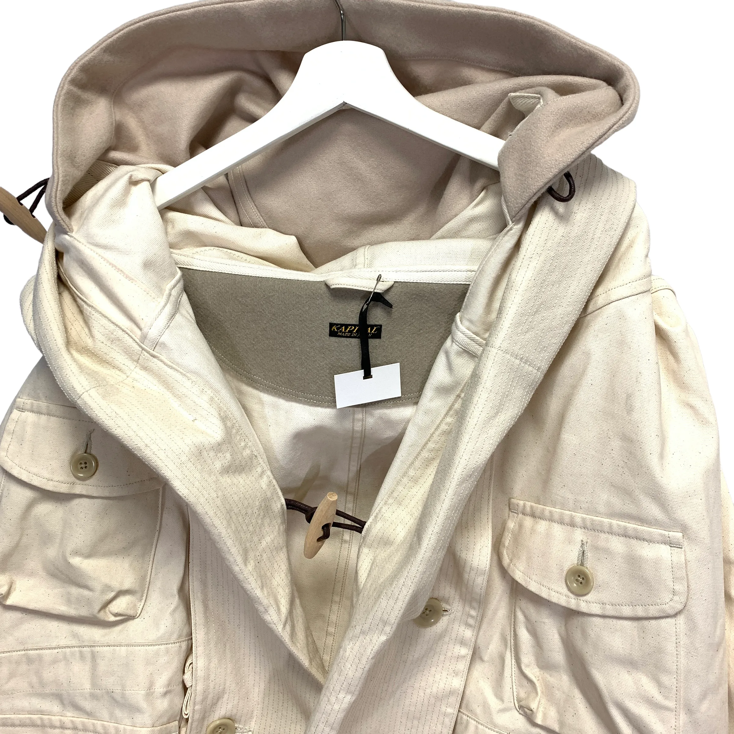 [M] Kapital Cotton Canvas Traggle Toggle Ring Coat
