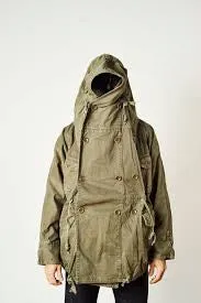 [M] Kapital Cotton Chino Katsuragi Ring Coat Olive