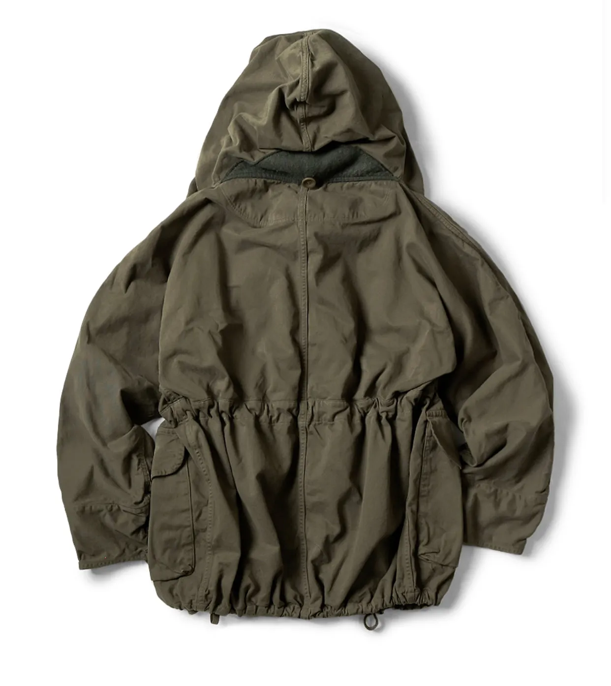 [M] Kapital Cotton Chino Katsuragi Ring Coat Olive