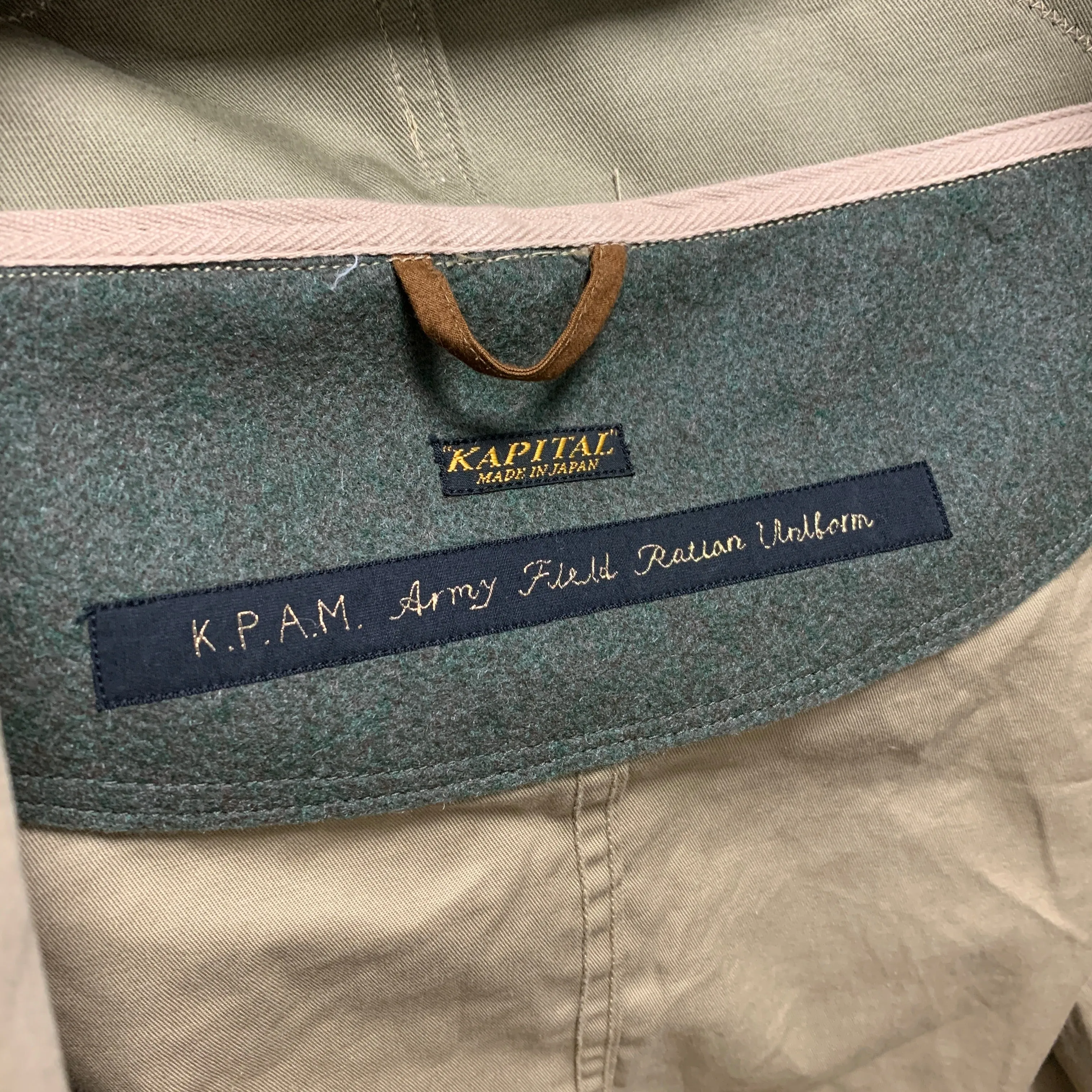 [M] Kapital Kiro Hirata ARMY Waxed Cotton Katsuragi Ring Coat
