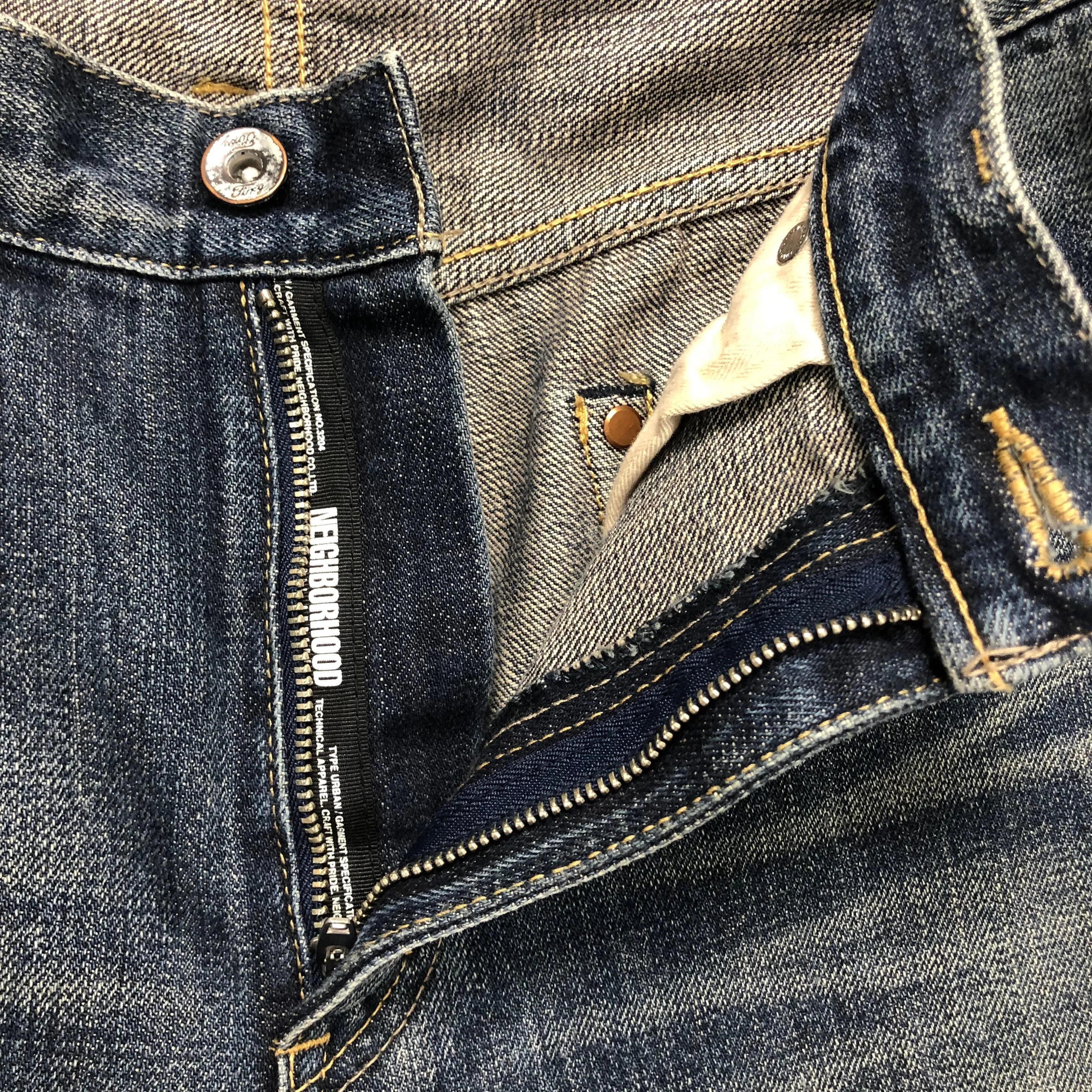 [M] Neighborhood 13AW Mid Washed Selvedge Denim Indigo