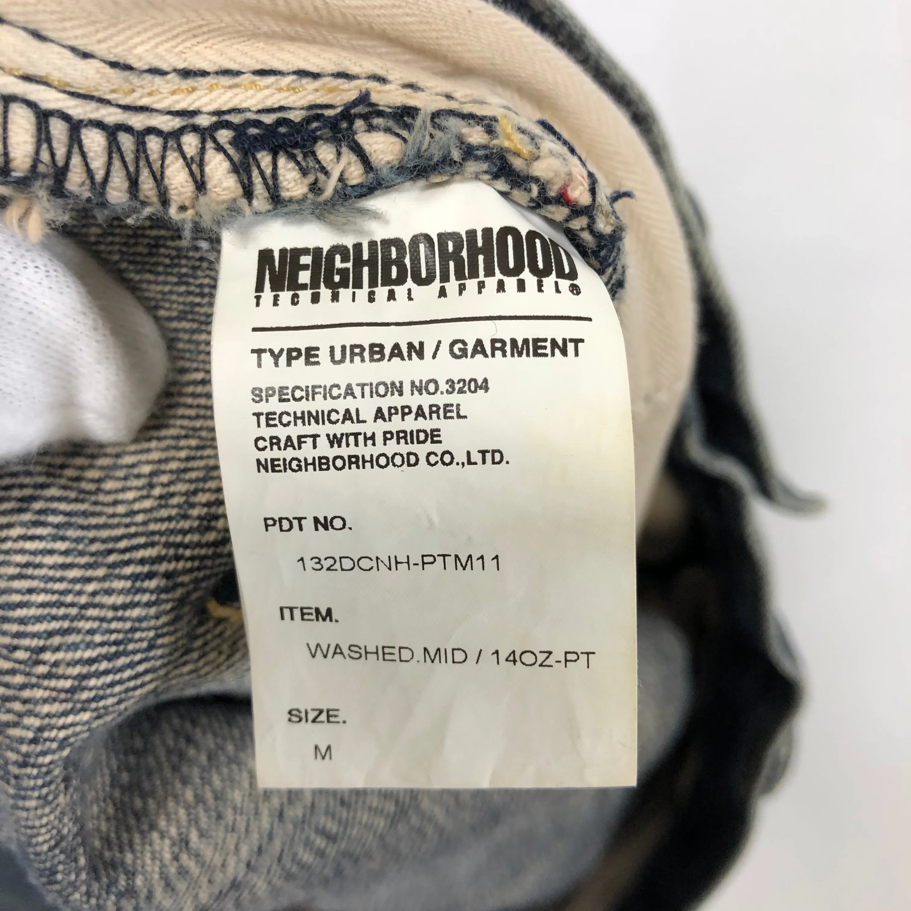 [M] Neighborhood 13AW Mid Washed Selvedge Denim Indigo