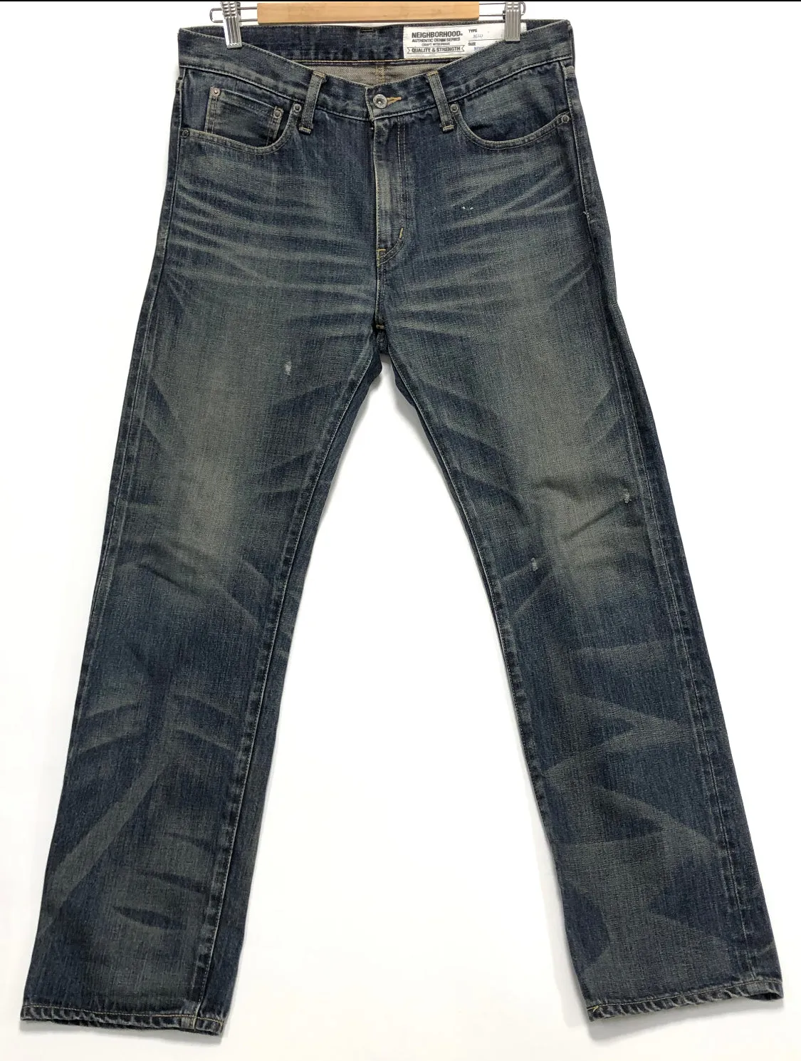 [M] Neighborhood 13AW Mid Washed Selvedge Denim Indigo
