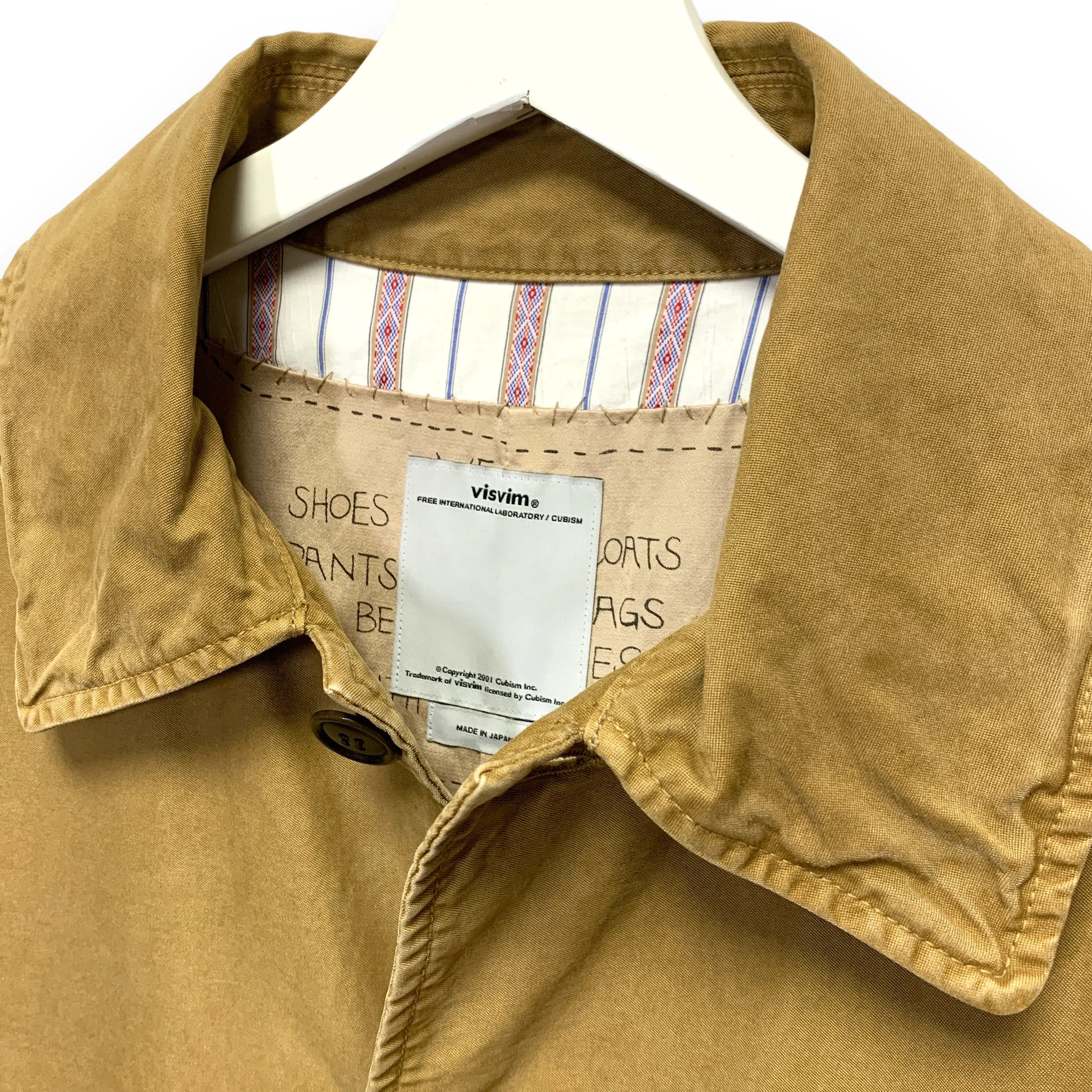 [M] Visvim 16SS Herge Coat DMGD Chino