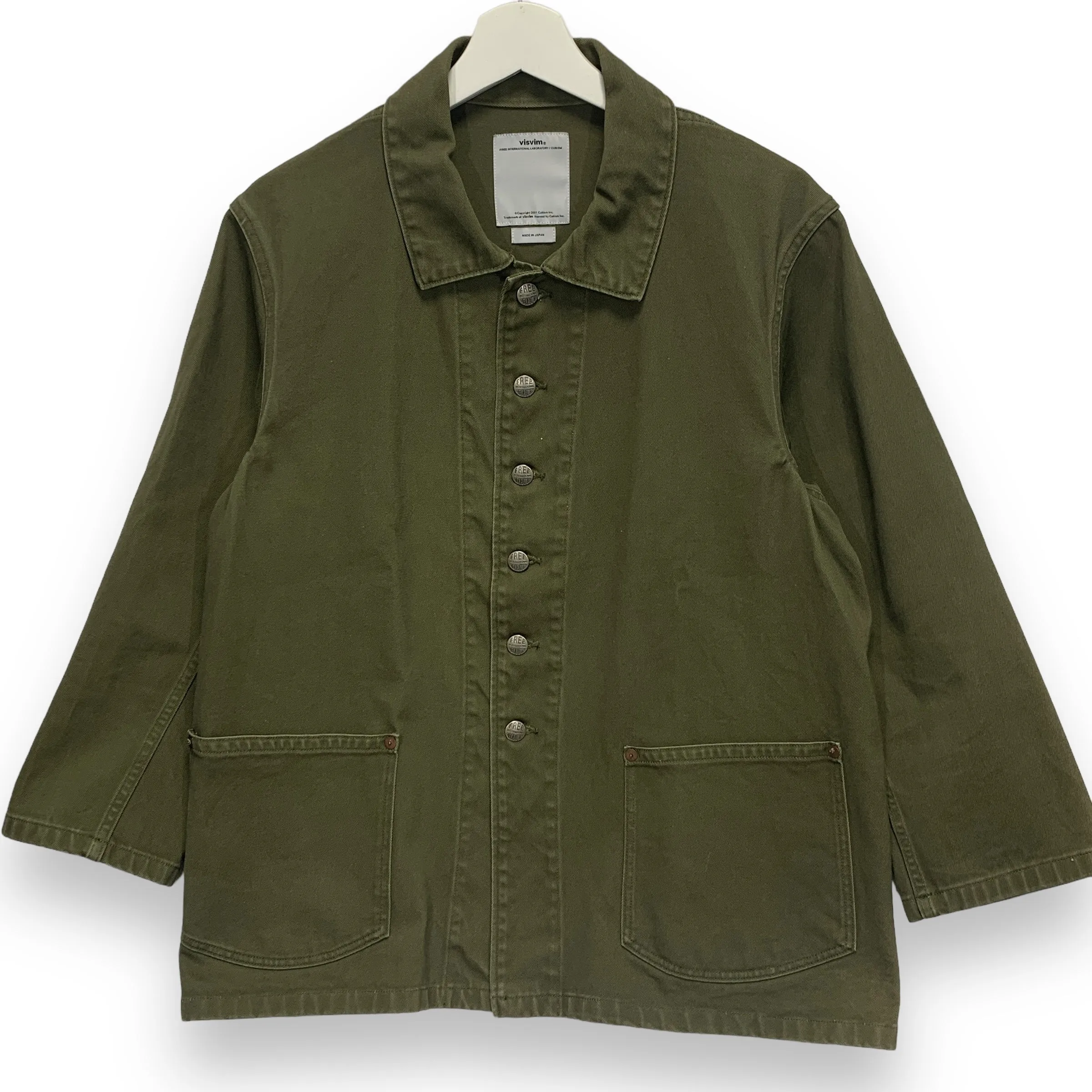 [M] Visvim 17SS Bucky Coverall Jacket Smock Coat DMGD Chino Olive