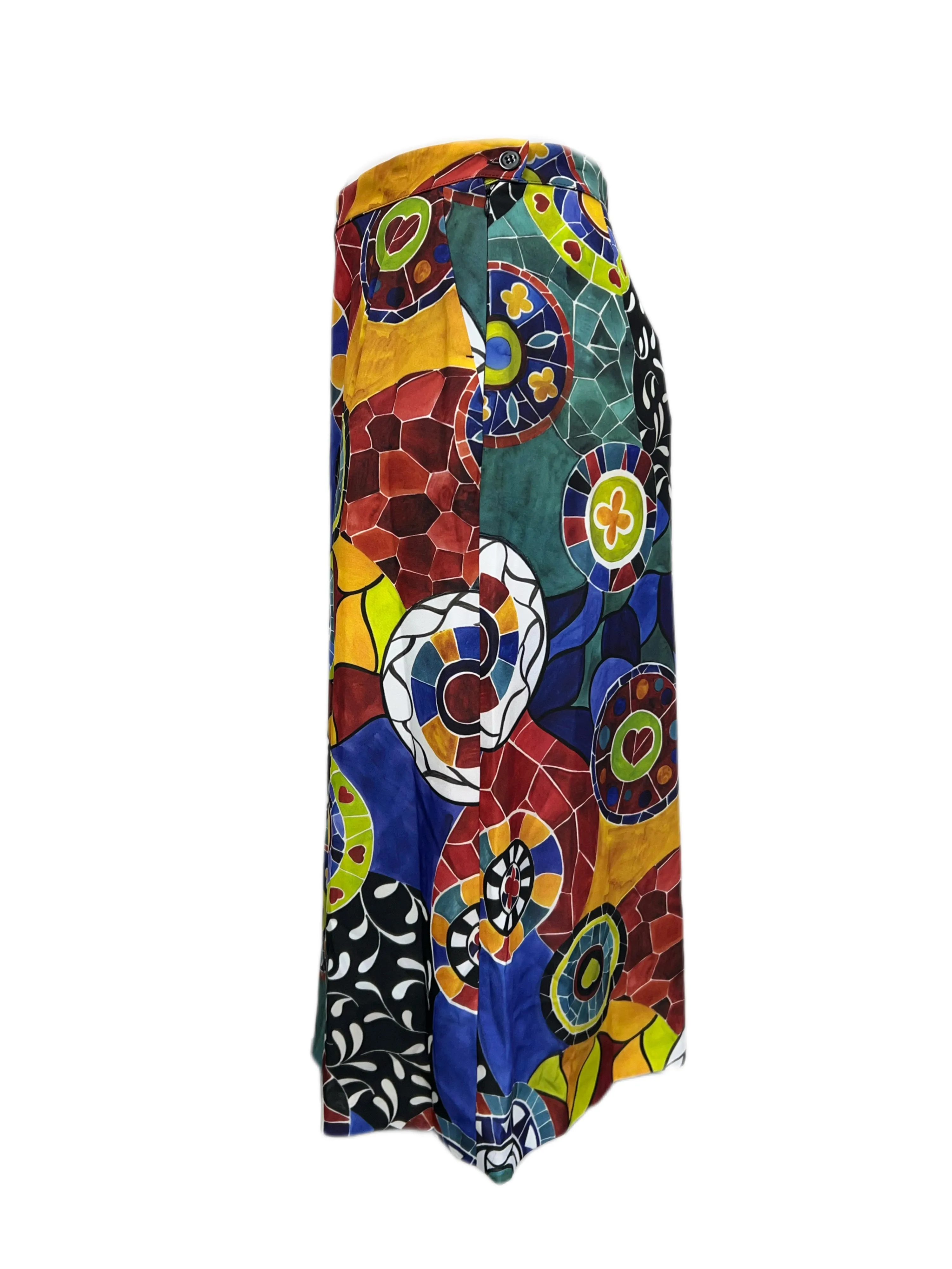Marina Rinaldi Women's Multicolored Charlot Printed Wide Leg Pants Size 12W/21