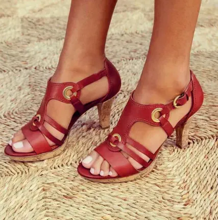 Mary: Comfortable heeled sandals