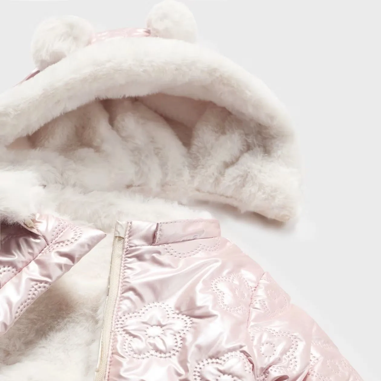 Mayoral Reversible Coat - Baby Rose