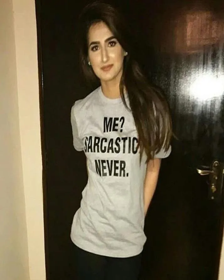 Me Sarcastic Never Cotton Printed T-Shirt For Women - Grey