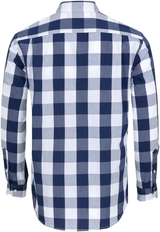 Men's Button Down Shirts Plaid Long Sleeve Dress Shirts