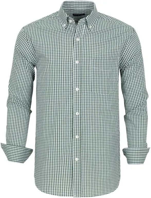 Men's Button Down Shirts Plaid Long Sleeve Dress Shirts