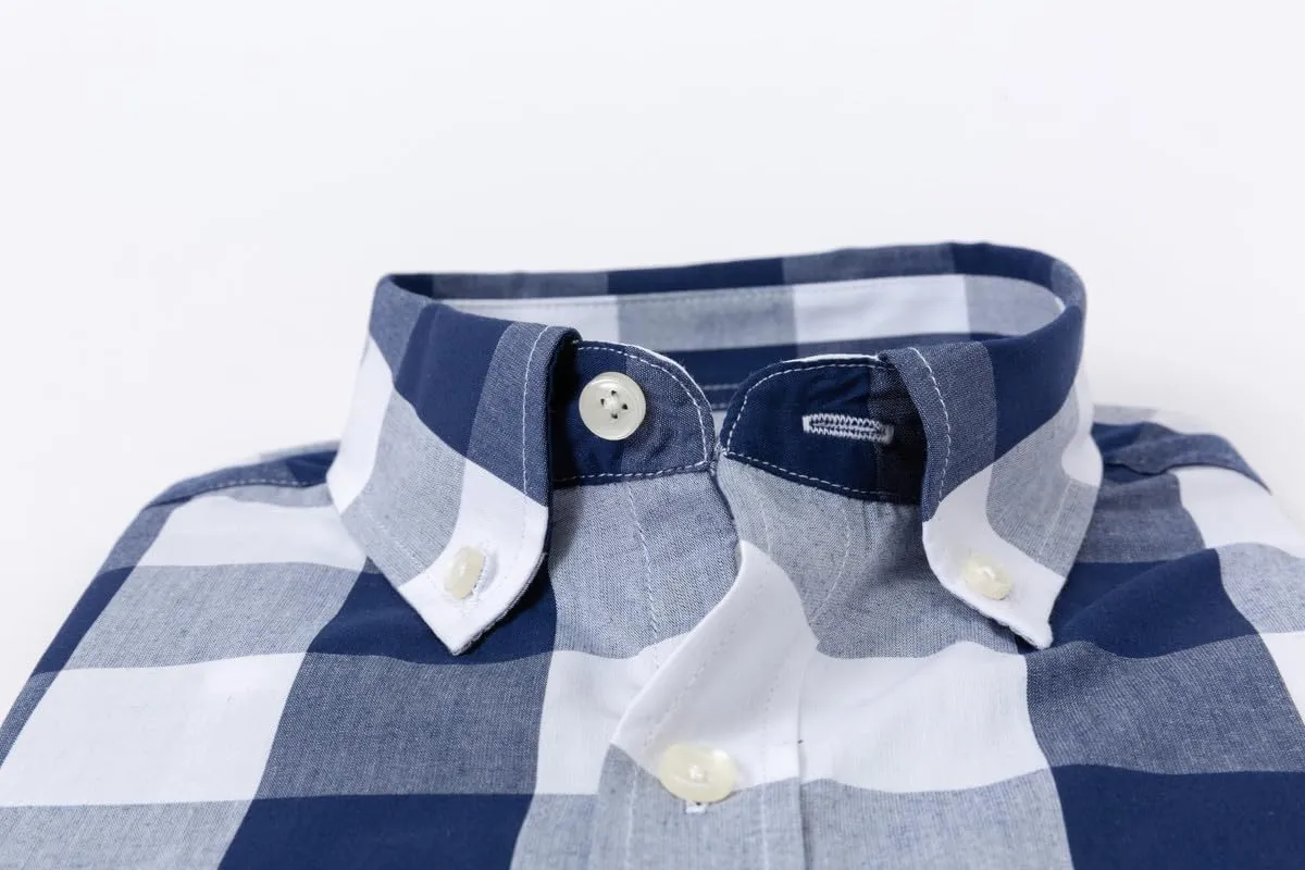 Men's Button Down Shirts Plaid Long Sleeve Dress Shirts