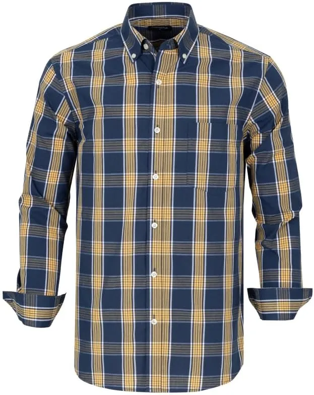 Men's Button Down Shirts Plaid Long Sleeve Dress Shirts